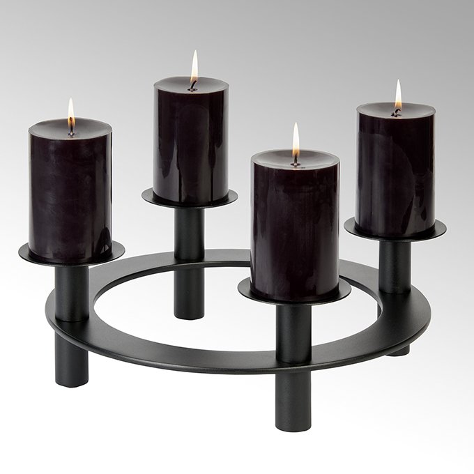 Uranus table top wreath with 4 candleholders