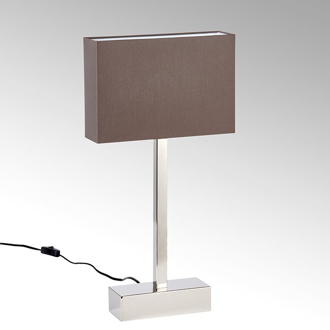 Presidio table lamp with shape colour brown