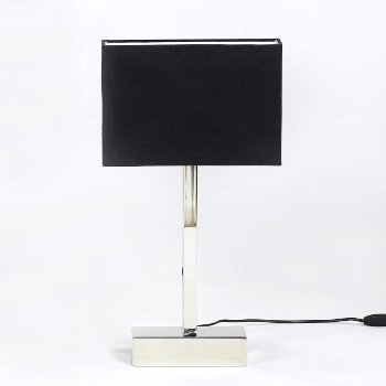 Presidio table lamp with shape colour black