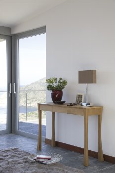 Presidio table lamp with shape colour grey