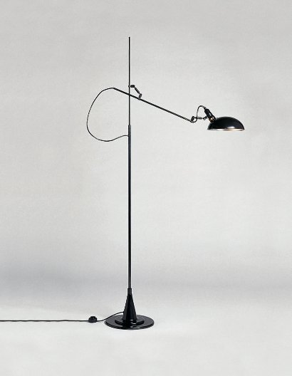 Switch On 1 arm standard lamp black H160-225 cm