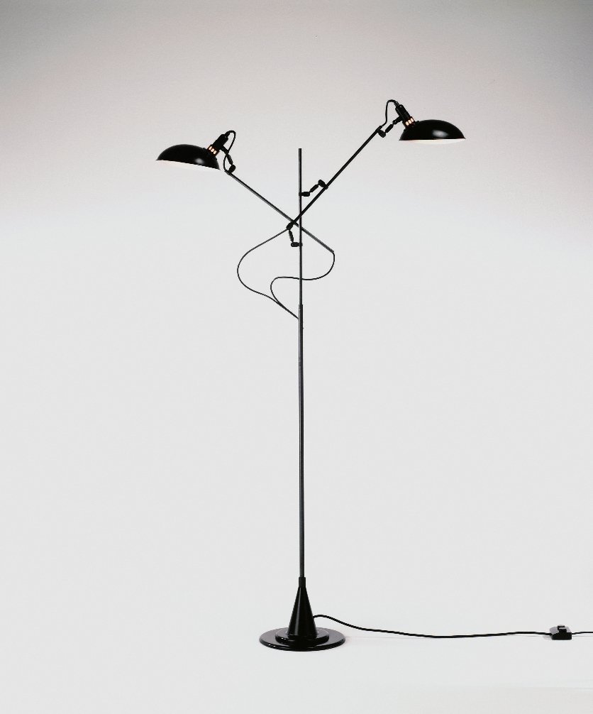 Switch On 2-arms standard lamp black H160-225 cm