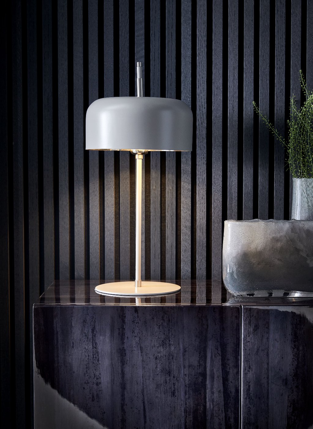 Central Park table lamp, taupe