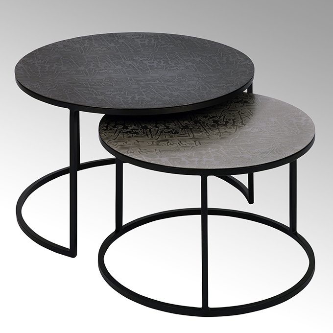 Maddox coffee table set of 2 round