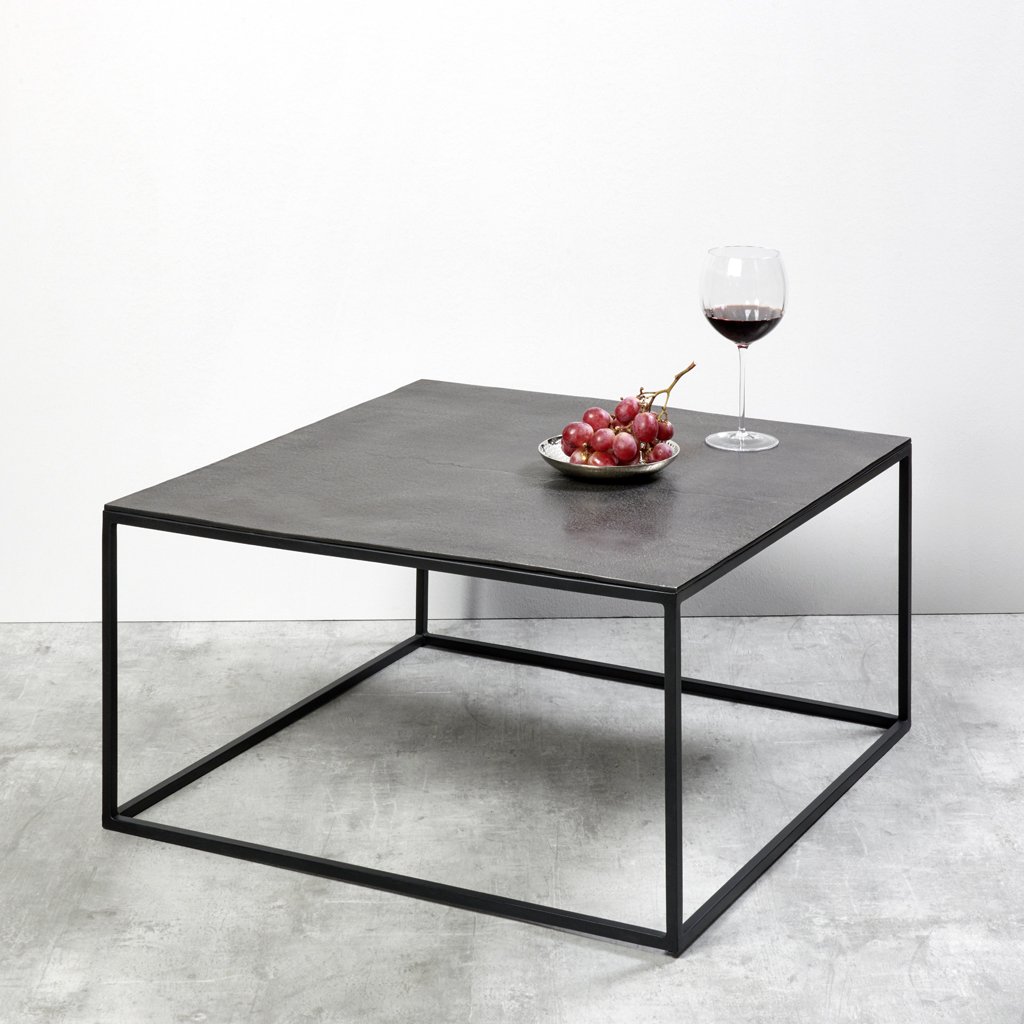 Dado coffee table epoxy stand aluminium
