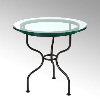 Tête à Tête table glass top H 76 D 79 cm