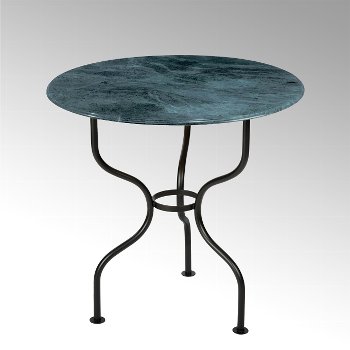 Tete a Tete table top marble green H 76 D 79 cm