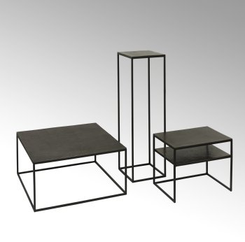 Dado side table set metal stand aluminium