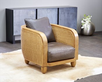 Lobby armchair + white cushions seat + 55x55 cm