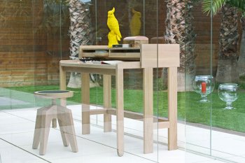 Modesto desk oak white 120 x 58 x 93 cm