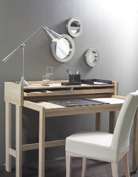Modesto desk oak white 120 x 58 x 93 cm