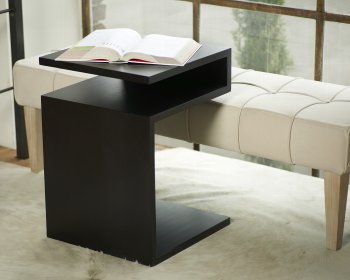 Deposito oak black stained table 44,5x44x,5x63cm