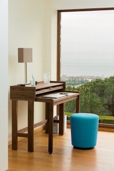 Modesto desk solid walnut 120 x 58 x 93 cm