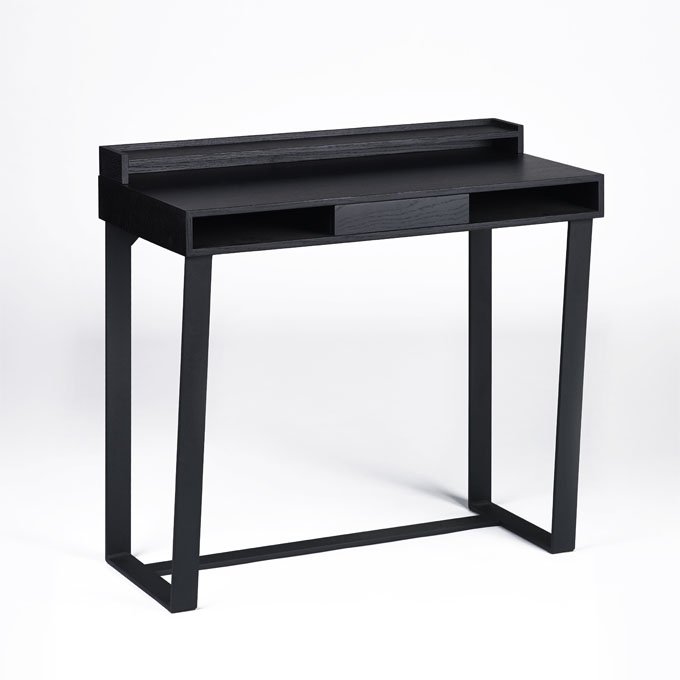 Harvey desk solid oak / veneer  black