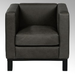Bella armchair, 74x72x7o cm with leather Santa Fe