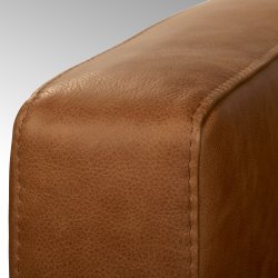 Bella  sofa with leather SANTA FE, cognac