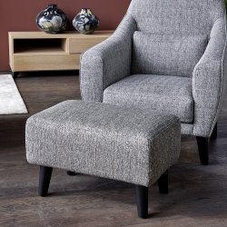 Madison stool  with white cushion