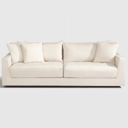 Metropolitan 2-seater white cushions 24ox1o9x8o cm