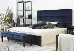 Peninsular bed-bench black-brown 144x44x43 cm