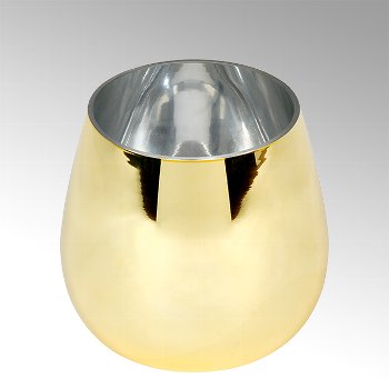 Nalo Vase, goldfarben, glänzend