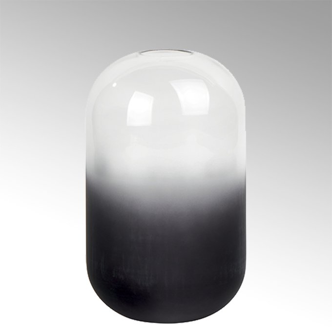 Liv vase, glass, dark grey, H 21,5 cm D 12 cm