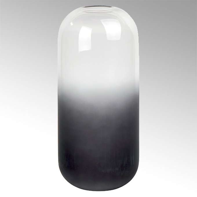 Liv vase, glass, dark grey H 28,5 cm D 12 cm