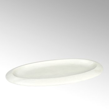 Carara marble plate, white