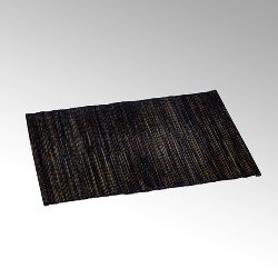 Narita Tischläufer schwarz, 50 x 150 cm, Wasserhyazinthe