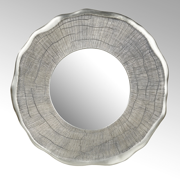 Siddharta Aluminium Spiegel Spiegel graphit groß cm rund D89 D46cm