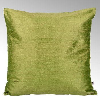 Seine cushion cover 100% silk khakhi, 40x40cm