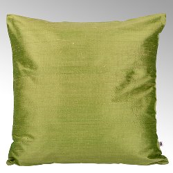 Seine cushion cover 100% silk khakhi, 40x40cm