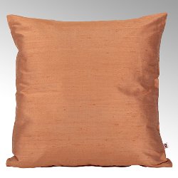 Seine cushion cover 100% silk orange, 40x40cm