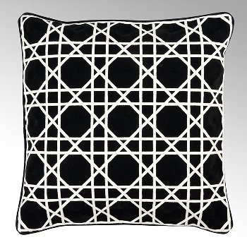 Victor cushion, black,